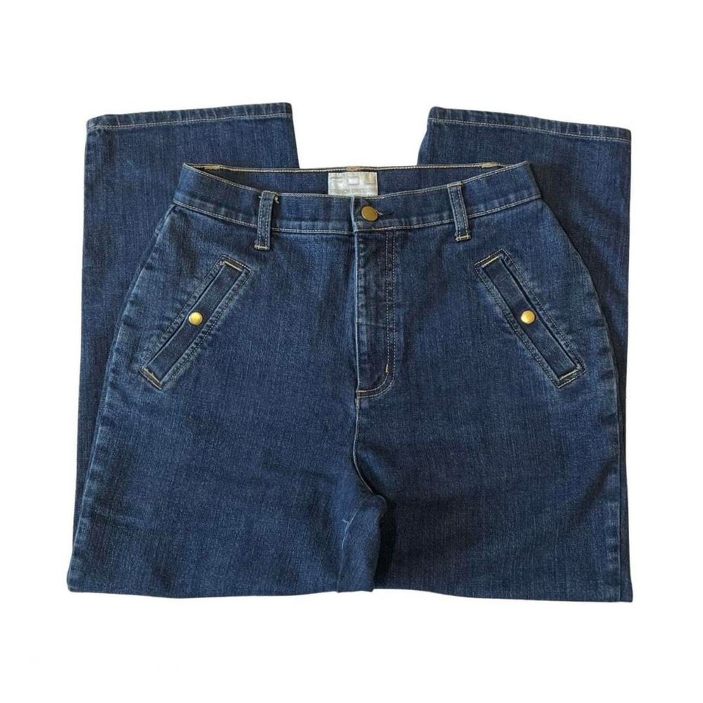 High Waisted Straight Leg Sailor Pant